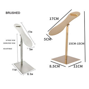 Hot Bán Thép Không Gỉ Titan Vàng Kim Loại Giày Hiển Thị Giá Giày Cửa Hàng Dép Hiển Thị Cho Cửa Hàng - Product Image 2