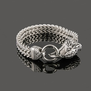 Nouveau design 2024 – Bracelets chaîne et maillons en acier inoxydable personnalisés, motif aigle, vente en gros - Product Image 3
