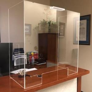 Pince rapide en acrylique de protection personnalisable en gros Bouclier contre les germes Séparateur transparent Produit en plastique sécurisé à distance sociale - Product Image 2