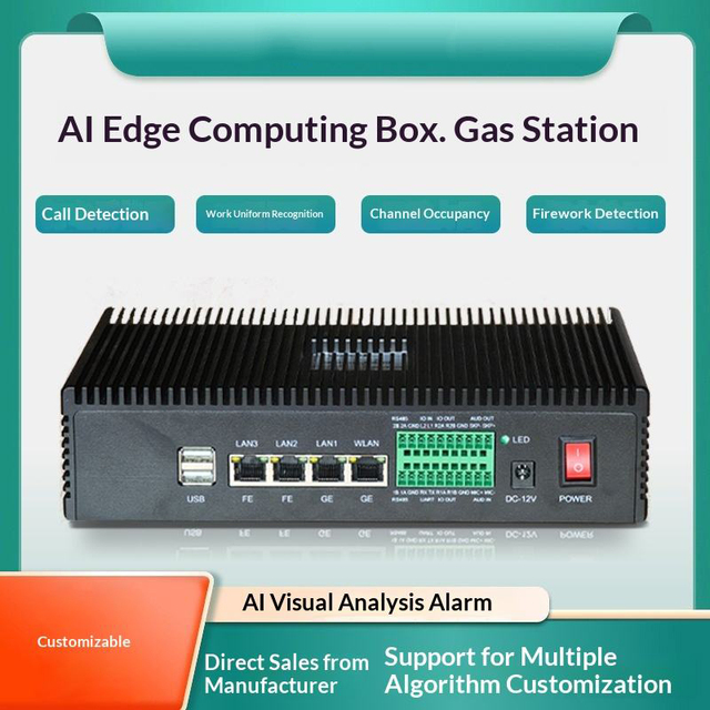 AI Intelligent Behavior Analysis Smoking Phone-Calling Fire Detection AI Edge Computing Camera Computer