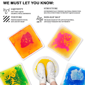 R5 mầm non tự kỷ sản phẩm tùy chỉnh Gel Lava trẻ em chơi Mat cảm giác gạch nhạy cảm năng động giáo dục đồ chơi cảm giác lỏng sàn - Product Image 6