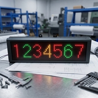 Mini écran LED 7,62 mm 16*64 points pour messages dynamiques, système de stationnement, affichage des prix