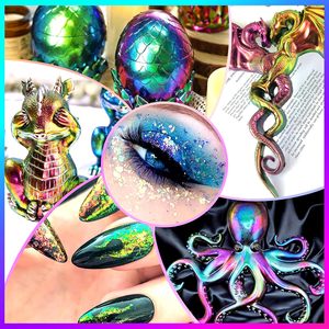 BANGSAI Chameleon Mica Flakes 6 Colors Color Shift Iridescent Glitter Flakes for Resin Craft Nail Art Painting Epoxy Tumbler DIY - Product Image 3