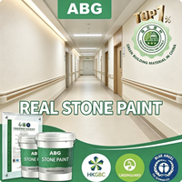 Peinture résistante à l'eau à base de pierre véritable avec un mélange de grain de roche pour les surfaces de bâtiments en climat fortement pluvieux