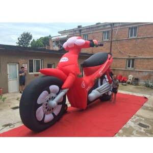 Hot Sale Customized PVC <b>Inflatable</b> Motorcycle Model Custom Cartoon 300 Custom <b>Inflatable</b> Motorcycle for Outdoor Play and - Product Image 2