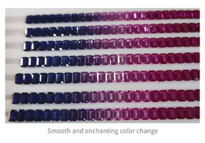 Đá quý Sapphire nhiều màu sắc, cắt Princess, kích thước 4x6mm, dùng làm đồ trang sức, vòng cổ và vòng tay, bán buôn - Product Image 4