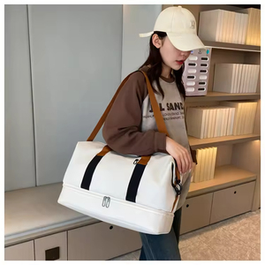 Bolsa de Lona de Gran Capacidad para Viajes Cortos, con Separación para Ropa Seca y Mojada, de Oxford, Portátil, de un Solo Hombro - Product Image 5