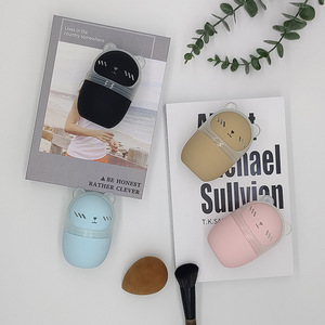 Cute Silicone Makeup <b>Sponge</b> <b>Holder</b> With Cover 4 In 1 Cosmetic Organizer For Travel And Storage - Product Image 1