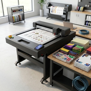 <span class=keywords><strong>Plotter</strong></span> de Corte Digital Automático com Lâmina Oscilante Dupla e Mesa Plana 220V para Filmes Autoadesivos de PET e PVC - Product Image 1