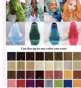 Peluca naranja de cabello humano Real Rubio 613 de alta calidad, Peluca de pelo liso de hueso sin pegamento de Color personalizado, peluca Frontal con cierre de encaje - Product Image 6