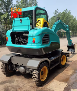 Mini-excavatrice de 4,5 tonnes, livraison gratuite, pour petite ferme, excavatrice sur roues, composant moteur essentiel, prix machine 1-2 tonnes - Product Image 4