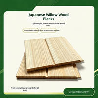 Panneaux de sauna en bois de cèdre japonais massif sans nœuds