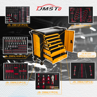 Nouvelle série jaune 2026 : Chariot roulant en acier inoxydable CE avec coffret d'outils métalliques premium 258 pièces, un best-seller (Caja De Herramientas)