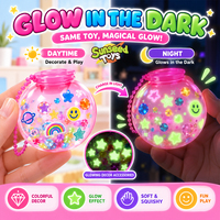 Kit de fabrication de jouets Squishy DIY : Machine à Squishies en gelée pour enfants, anti-stress, avec accessoires autocollants Squishy qui brillent dans le noir