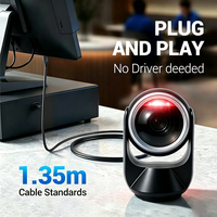 Lecteur de codes-barres 2D de bureau USB, Plug & Play, détection automatique, décodage rapide, capteur CMOS