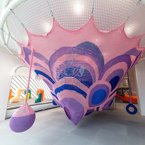 Filet d'escalade en <span class=keywords><strong>crochet</strong></span> pour aire <span class=keywords><strong>de</strong></span> jeux intérieure pour enfants, parc d'attractions - Product Image 1