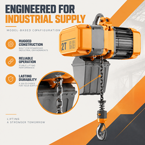 Palans électriques à chaîne de type européen de 2 tonnes pour le levage sur poste de travail et la maintenance d'équipements - Product Image 2