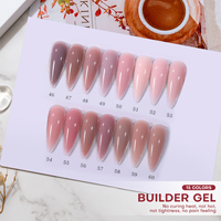 Vente en gros de gel UV 120 couleurs, gel français DIY, logo personnalisé, gel dur pour la construction des ongles, kit sans chaleur, sans HEMA, extension d'ongles