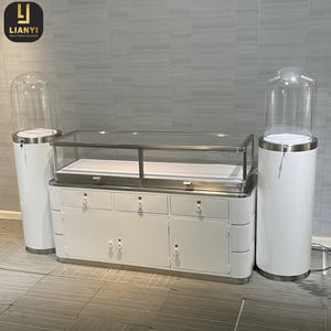 Expositores de góndola de escaparate de joyería de tira de LED curvada de gama alta para uso de vitrina en sala de exposición - Product Image 4