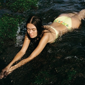 Fashion <b>Suspenders</b> Women Sexy Plus Size Swimwear Two-piece Bikini Print Flower Swimsuit <b>Set</b> Support Customization - Product Image 2