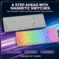 Clavier mécanique filaire USB à éclairage RGB, coque transparente 100K, idéal pour la configuration de jeux sur PC et ordinateur portable - Vente Flash