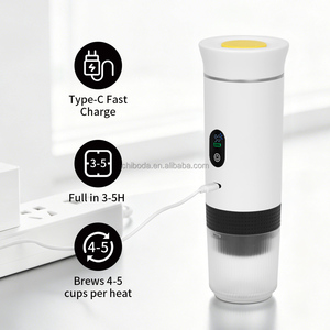 <b>Portable</b> 3 in 1 20 Bar Self Heating USB-C Battery Espresso Machine Capsules Ground <b>Coffee</b> for Travel Camping Office Small Capsul - Product Image 5
