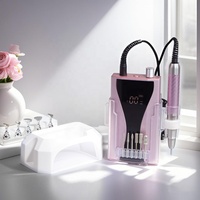 Professionnel Rechargeable 40000 tr/min Brushless Nail Drill Portable Électrique E File Acrylique Gel Grinder Outils avec 6 Bits