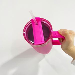Vaso H2.0 con Recubrimiento en Polvo, Grabado Personalizado, 40 oz, Dorado, Holográfico, Arcoíris, con Asa - Product Image 4