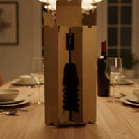 Boîtes en carton ondulé en promotion, boîtes cadeaux avec doublure alvéolée, impression de logo, recyclables pour l'emballage du vin