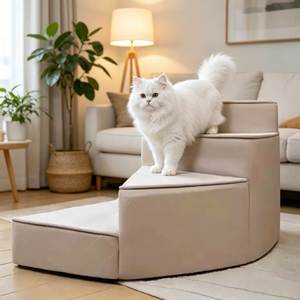 Pet Stairs Soft Foam <b>Dog</b> Ramp for High <b>Bed</b> <b>Sofa</b> Small Puppy Wholesale Factory Vendor Manufacturer Bulk - Product Image 2