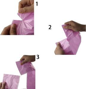 Sacs en plastique à fond plat PE – Sacs poubelles recyclables et écologiques, personnalisables (logo/design), jetables pour le shopping - Product Image 2