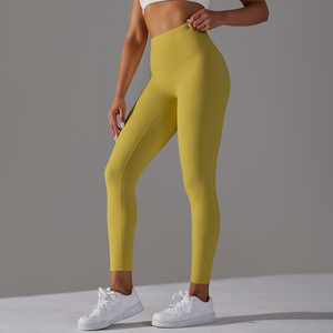 Sbart Pantalones de yoga para mujer Sin línea vergonzosa Cintura alta Absorbente de sudor Deportes Fitness Ropa de yoga - Product Image 5