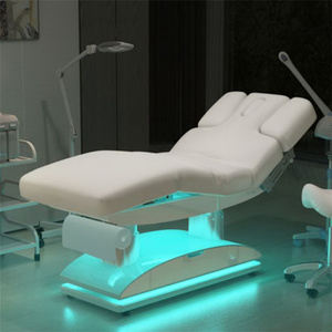 Kisen 2024 Luxury Good Quality Newest Customized Leather Base Electric Facial <b>Bed</b> Relaxing Body Massage <b>Bed</b> for Beauty Spa Salon - Product Image 2