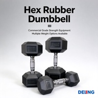 Ensembles d'haltères hexagonaux en caoutchouc KG/Pounds, haltères hexagonaux de fitness commerciaux, logo personnalisé, équipement de gym en gros