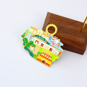 Aimants de réfrigérateur personnalisés en métal, paysages naturels 3D (montagnes, rivières, lacs, mers), tuiles magnétiques, souvenirs de voyage et de remise de diplôme, vente en gros - Product Image 4