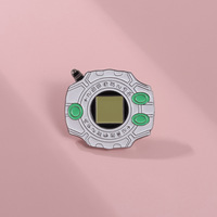 Bros Pin Enamel Digivice Anime Klasik Digimon Adventure, Hadiah untuk Gamer