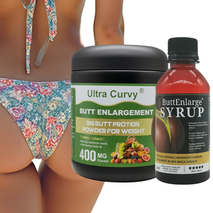 Vente en gros de supplément naturel Maca pour rehausseur de hanches et de fesses grandes et rondes, ensemble de poudre de protéine d'agrandissement des fesses et de sirop Maca - Product Image 6