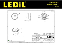 Lentille asphérique LED pour mini-projecteur LED 3535 5050, série XPE XPG XML XHP, PMMA plan-convexe, haute transmission, IP20