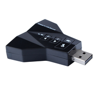 Double Carte Son Virtuelle 7.1 Créatif Canal USB Adaptateur Double Microphone et Écouteurs 7.1 Carte Son Audio