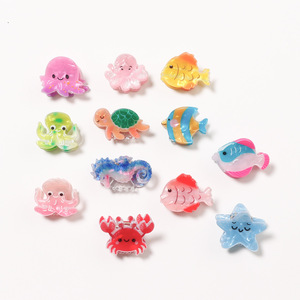 Jolies pinces à cheveux en forme d'animaux de la série Océan pour filles, décorations de cheveux pour fêtes, cadeaux - Product Image 1
