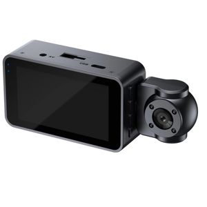 OEM de alta calidad 1080P HD DVR Dashcam 360 ° Coche imagen inversa caja negra pantalla IPS 3 lentes espejo retrovisor frontal cámara de salpicadero negro - Product Image 3
