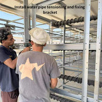 Cage à poulets empilable galvanisée résistante à la corrosion avec plancher en plastique pour élevage de poulets de chair en ferme avicole