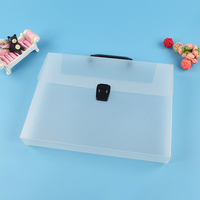 Sac de transport en plastique PP transparent avec logo personnalisé, poignée, étui pour documents en plastique