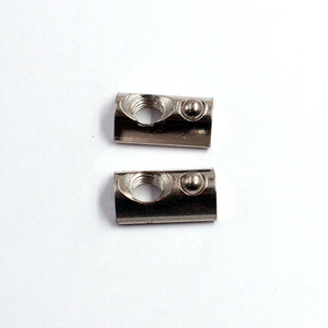 Bán Chạy Nhất Tùy Chỉnh Mạ Kẽm T-Khe Cắm Các Loại Hạt Cuộn Thanh Trượt Nhôm Búa T-Khe Cắm Hồ Sơ Inox Nut Với Mùa Xuân Bóng - Product Image 3