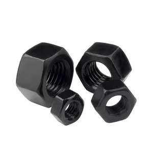 Tuercas Hexagonales de Alta Resistencia M5 M6 M8 M10 M12 M16 M20 M24 M27 M30 - M52 - M80, Tuercas de Acero al Carbono con Recubrimiento de Zinc Negro <span class=keywords><strong>DIN934</strong></span> - Product Image 3