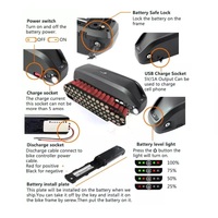Hailong paket baterai Lithium Ion, 48V 11ah dapat dilepas untuk sepeda listrik dan skuter kinerja tinggi untuk mobilitas ramah lingkungan