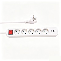 Euro Elektrische Steckdosenleiste mit USB-Anschlüssen, Deutsche Steckdosenleiste