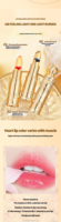 Best-seller 2025 Rouge à lèvres lissant Hot Selling Flower Crystal Gold Foil Color Change Lipstick