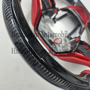 Volante Deportivo de Fibra de Carbono y Cuero Perforado con LED para Honda CRV, Venta al Por Mayor - Product Image 5