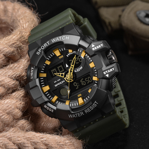 SANDA-reloj digital para hombre, banda de goma transparente resistente al <span class=keywords><strong>agua</strong></span>, calendario, cronógrafo, para exteriores, 780 - Product Image 5